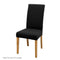 Artiss Dining Chair Covers 6x Spandex Stretch Slipcovers Black