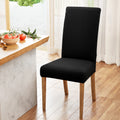 Artiss Dining Chair Covers 6x Spandex Stretch Slipcovers Black