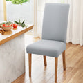 Artiss Dining Chair Covers 6x Grey Spandex Stretch Slipcovers