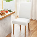 Artiss Dining Chair Covers 6 Pack Spandex Stretch Slipcover White