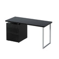 Artiss Computer Desk 140cm with Drawer Black