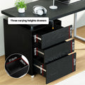 Artiss Computer Desk 140cm with Drawer Black