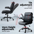 Artiss Computer Desk Executive Office Chair Set Black