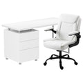 Artiss Computer Desk Executive Office Chair Set White