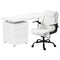 Artiss Computer Desk Executive Office Chair Set White