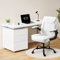 Artiss Computer Desk Executive Office Chair Set White