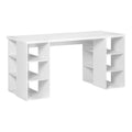 Artiss Computer Desk with Bookshelf White 150cm
