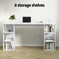 Artiss Computer Desk with Bookshelf White 150cm