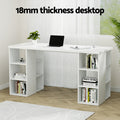 Artiss Computer Desk with Bookshelf White 150cm
