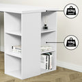Artiss Computer Desk with Bookshelf White 150cm