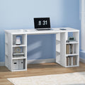Artiss Computer Desk with Bookshelf White 150cm