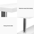 Artiss L-Shape Computer Desk with Bookshelf White