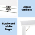 Artiss Wall Mount Computer Desk with Bookshelf White