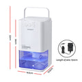 Devanti 1400ML Portable Dehumidifier Timer Auto Off Quiet White