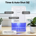 Devanti 1400ML Portable Dehumidifier Timer Auto Off Quiet White
