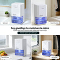 Devanti 1400ML Portable Dehumidifier Timer Auto Off Quiet White