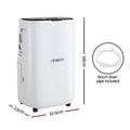 Devanti 20L Dehumidifier Air Purifier White