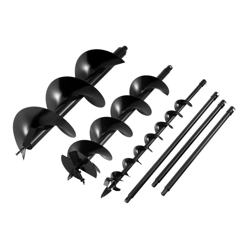 Giantz Post Hole Digger Auger 100mm 200mm 300mm Carbon Steel