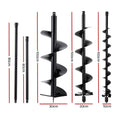 Giantz Post Hole Digger Auger 100mm 200mm 300mm Carbon Steel