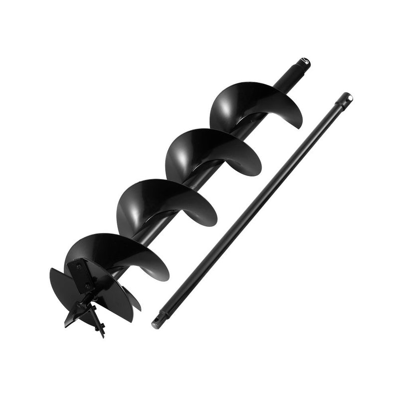 Giantz Post Hole Digger Auger 200mm Drill Bit 80cm Extension