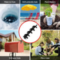 Giantz Post Hole Digger Auger 200mm Drill Bit 80cm Extension