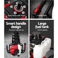 Giantz Post Hole Digger Petrol Motor Drill Extension Auger Bits Kits
