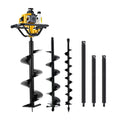 Giantz Petrol Post Hole Digger 52cc Motor Auger Bits Kit
