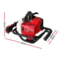 Giantz Post Hole Digger Motor Only Engine Petrol Red