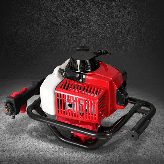 Giantz Petrol Post Hole Digger Engine Motor 52cc Red
