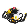 Giantz Petrol Post Hole Digger Motor Engine Yellow 52cc