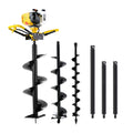 Giantz 74CC Petrol Post Hole Digger Auger Bits Kit