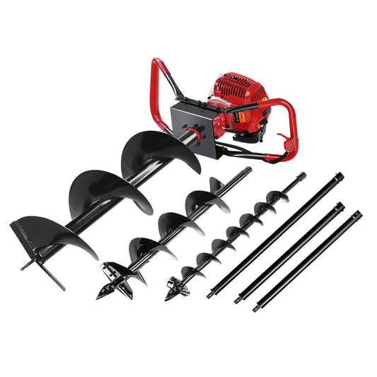 Giantz Petrol Post Hole Digger Auger Bits Extension Kit
