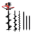 Giantz Petrol Post Hole Digger 52cc Motor Auger Bits Kit