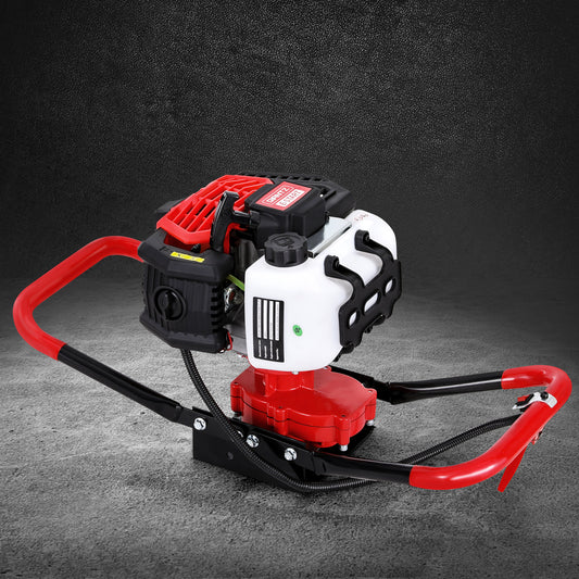 Giantz Petrol Post Hole Digger Motor Red 52cc Engine