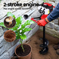 Giantz Petrol Post Hole Digger Motor Red 52cc Engine