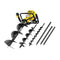 Giantz Petrol Post Hole Digger Auger Drill Extension Bits