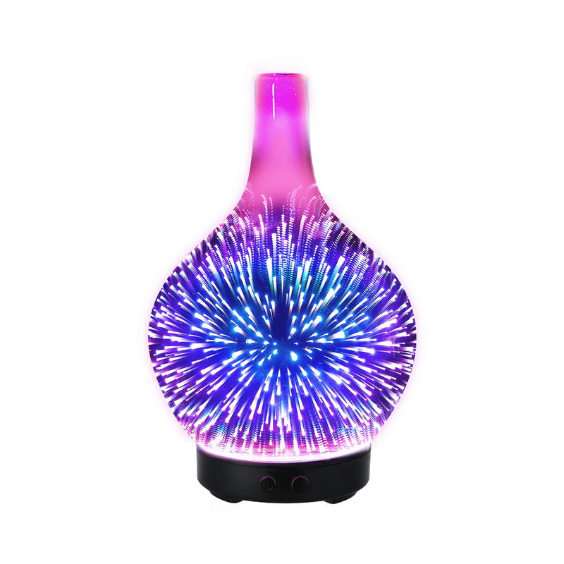 Devanti Ultrasonic Aroma Diffuser 3D Light Humidifier Oil Firework