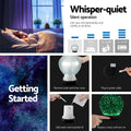 Devanti Ultrasonic Aroma Diffuser 3D Light Humidifier Oil Firework