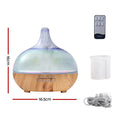 Devanti Aroma Diffuser 400ml 3D Glass Aromatherapy