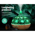Devanti Aroma Diffuser 400ml 3D Glass Aromatherapy