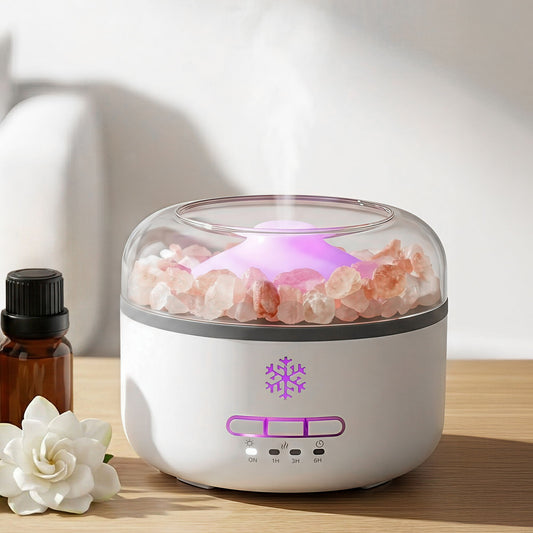 Devanti 150ml Salt Lamp Aroma Diffuser Humidifier 7 LED Colours