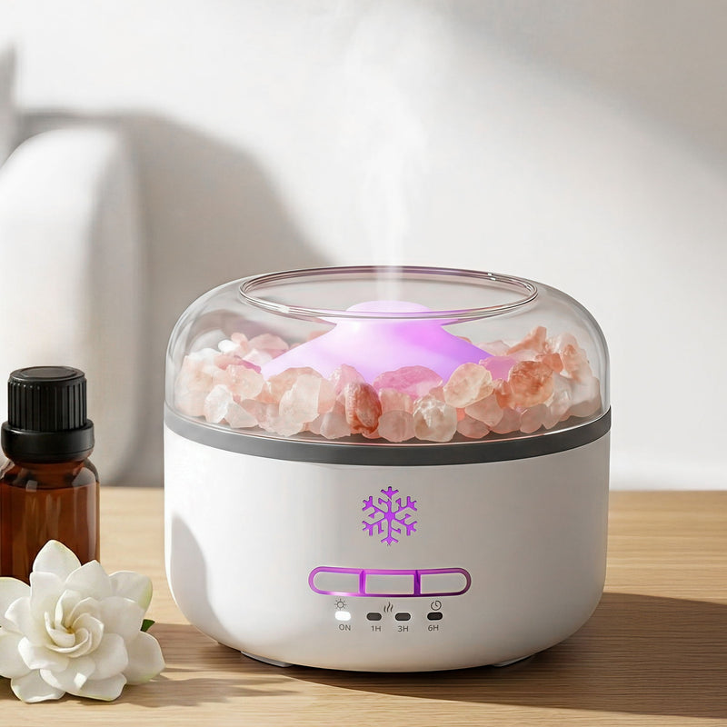 Devanti 150ml Salt Lamp Aroma Diffuser Humidifier 7 LED Colours