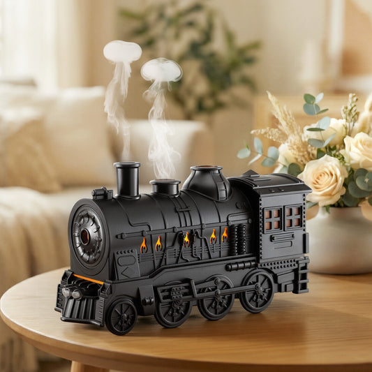 Devanti Train Aroma Diffuser 300ml Humidifier LED Timer Smoke