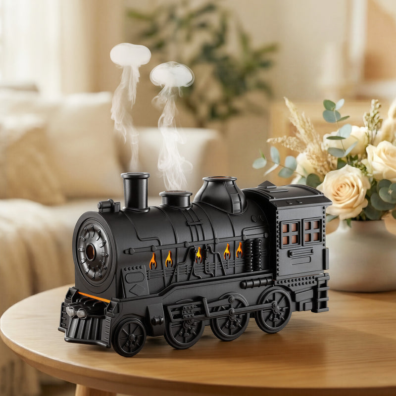 Devanti Train Aroma Diffuser 300ml Humidifier LED Timer Smoke