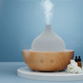 Devanti Aroma Diffuser Ultrasonic Humidifier LED Glass Wood