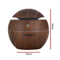 Devanti Aroma Diffuser 130ml Dark Wood Aromatherapy