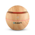 Devanti Aroma Diffuser 130ml Wood Aromatherapy Light