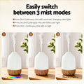 Devanti Ultrasonic Aroma Diffuser 100ml Humidifier LED Lights