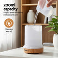 Devanti 200ml Ultrasonic Aroma Diffuser Humidifier LED Light