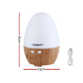 Devanti Ultrasonic Aroma Diffuser 130ml Humidifier LED Lights